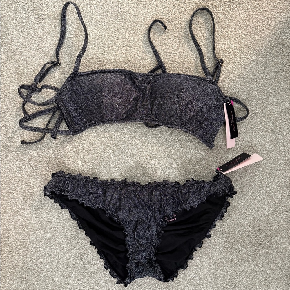 NEW Victorias Secret Bikini swimsuit Size M shimmer